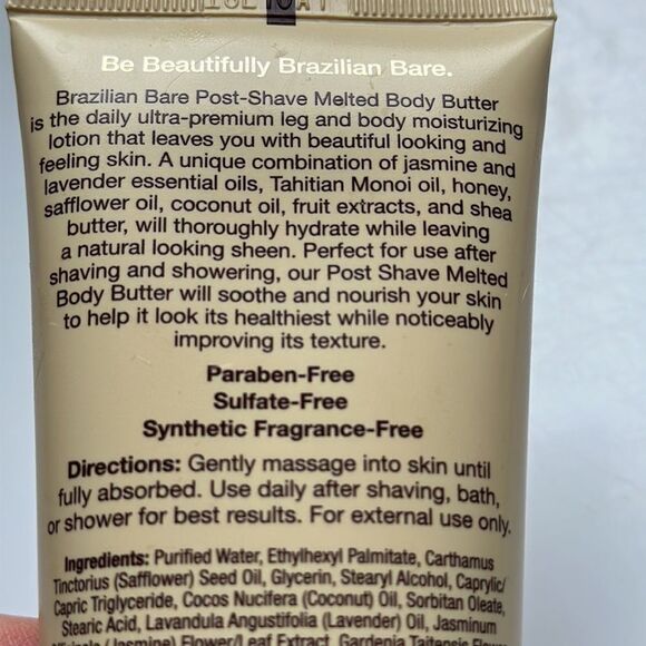 Brazilian Bare Post Shave Melted Body Butter - Picture 3 of 3